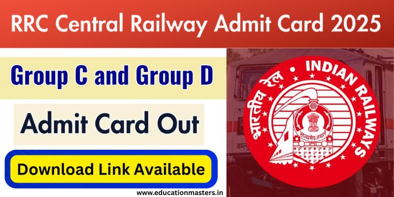 RRC Central Railway Sports Quota DV Call Letter 2025